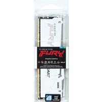 Kingston FURY Beast KF564C32BWA-32 32GB (1x32GB) RGB White System Memory, 6400MT/s, DDR5, CL32, DIMM, AMD EXPO Certified Kingston FURY Beast KF564C32BWA-32 32GB (1x32GB) RGB White System Memory, 6400MT/s, DDR5, CL32, DIMM, AMD EXPO Certified